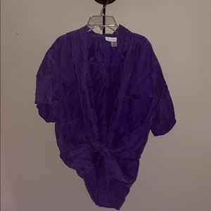 Vintage silk button down shirt